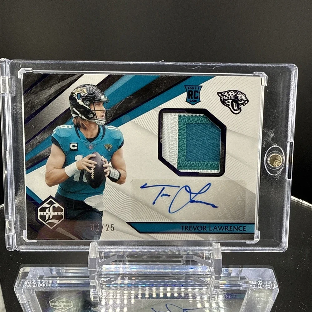 Trevor Lawrence 2021 Jaguars Panini Limited 3 Color RPA AUTO RC /25 SSP